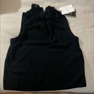 Who What Wear Jet Black Top Small